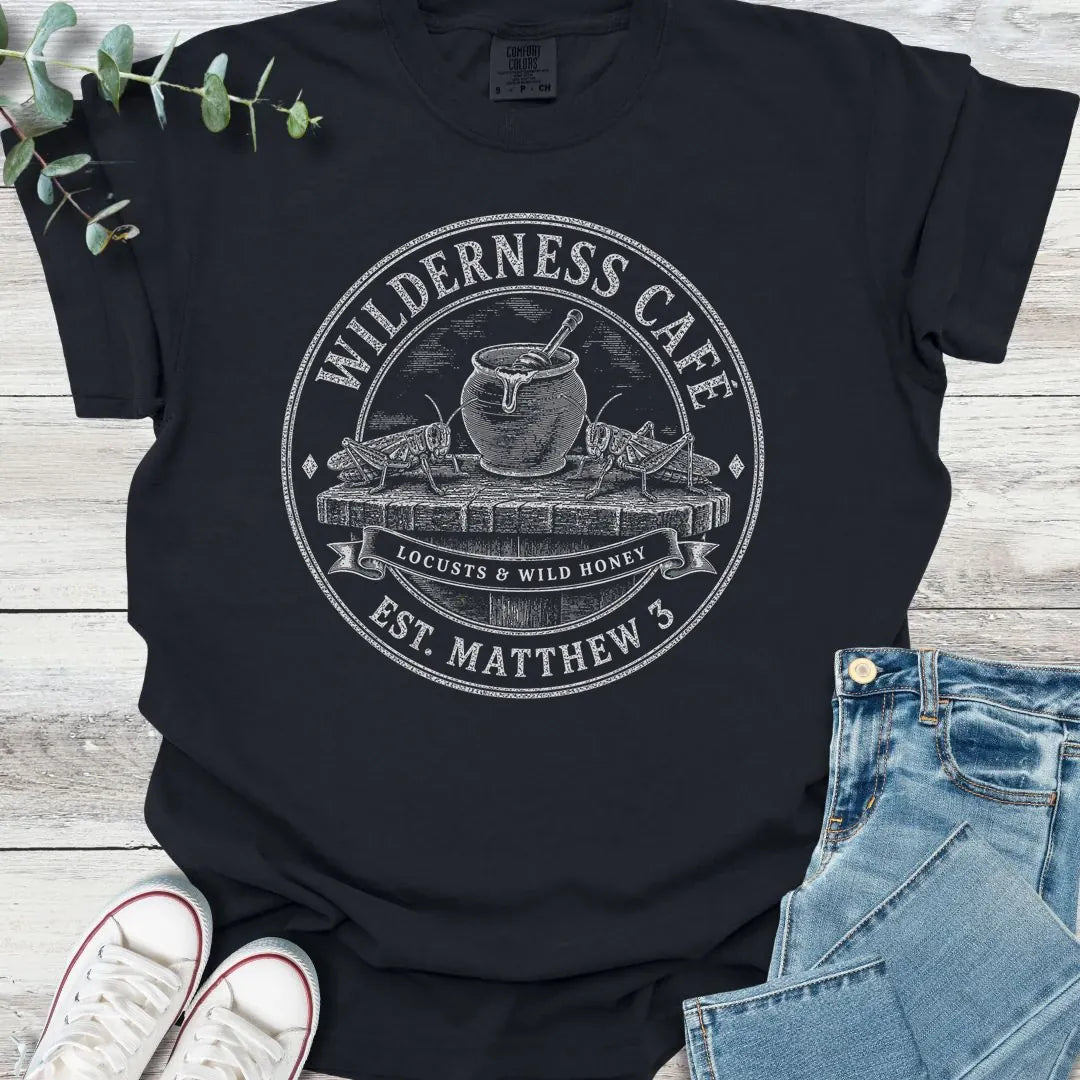 Wilderness Cafe T-Shirt - Christian graphic tee