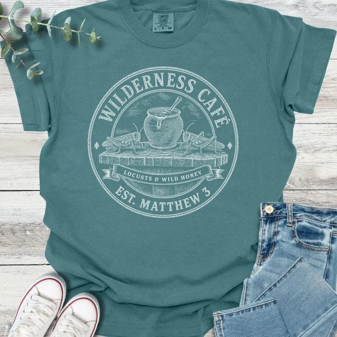Wilderness Cafe T-Shirt - Christian graphic tee