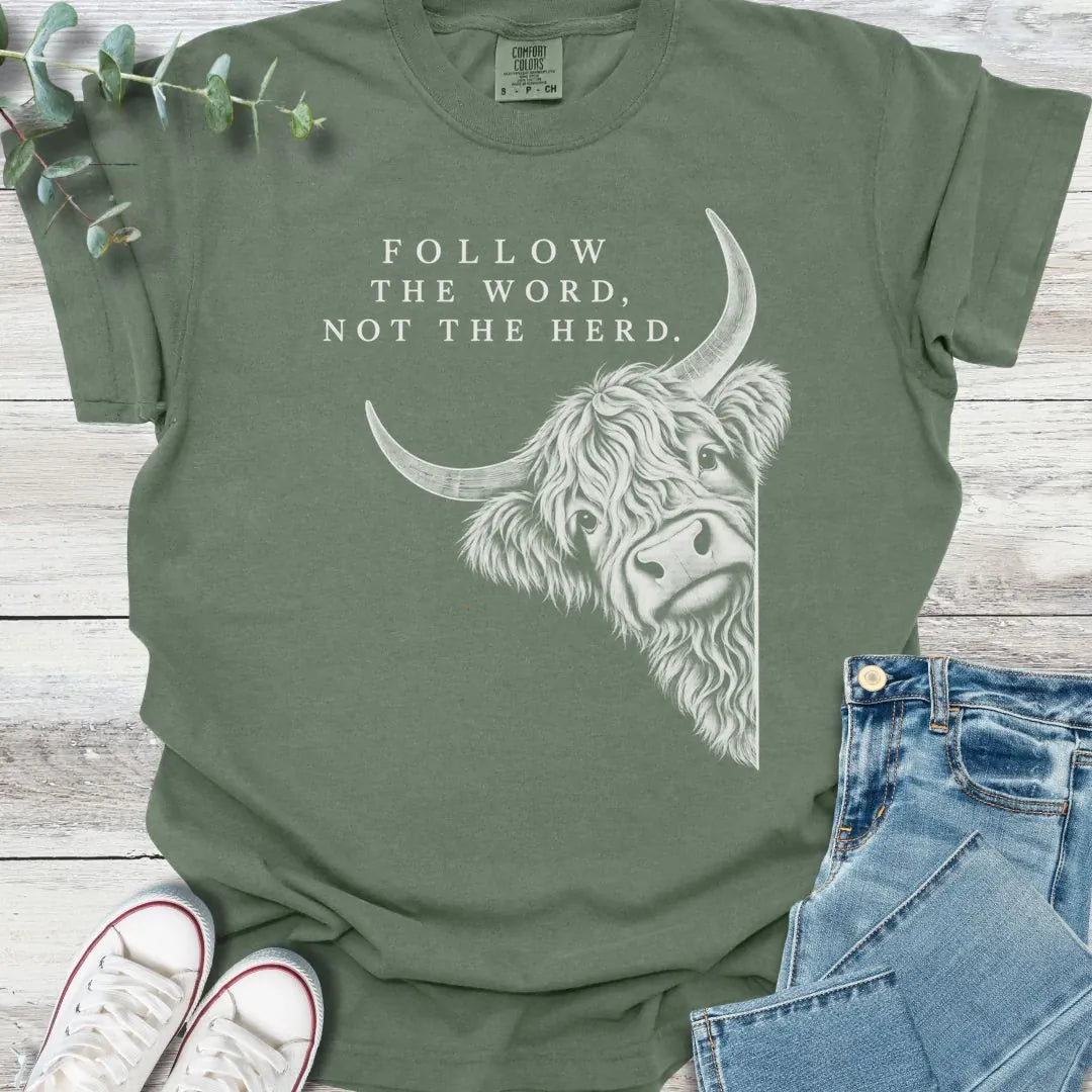Word Over Herd T-Shirt - Christian graphic tee