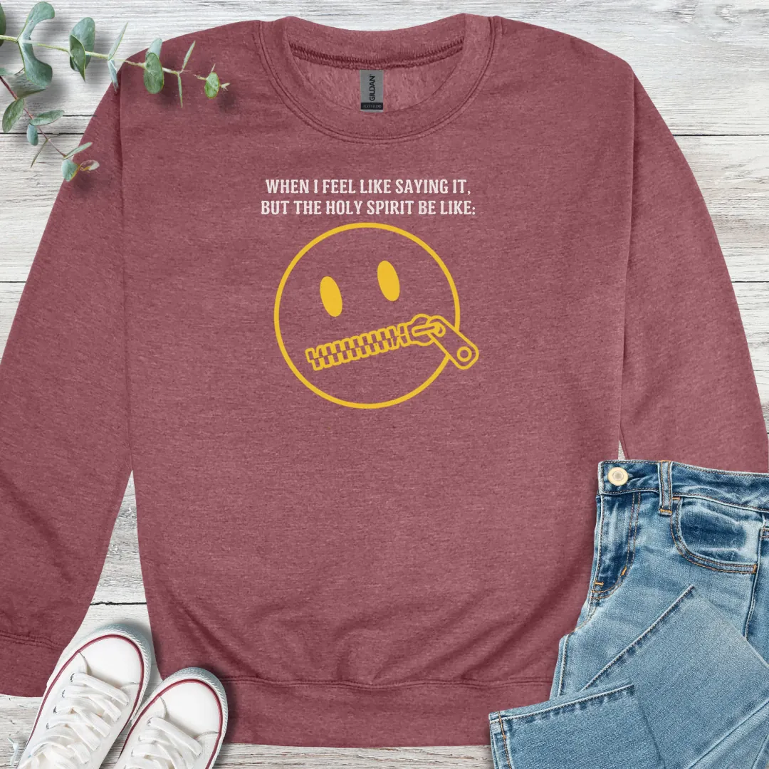 Zip It Sweatshirt - Christian graphic sweatshirt
