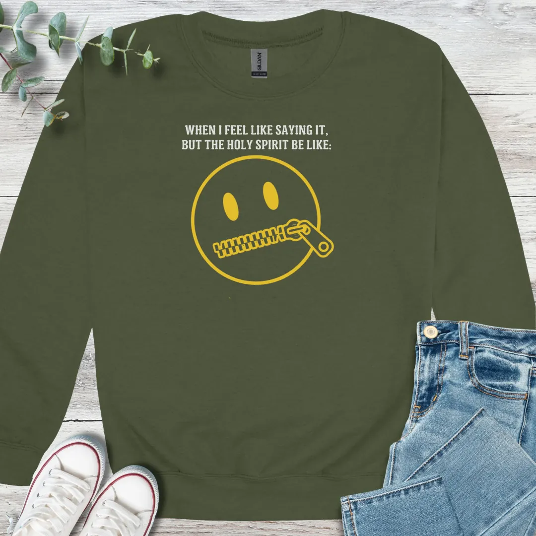 Zip It Sweatshirt - Christian graphic sweatshirt