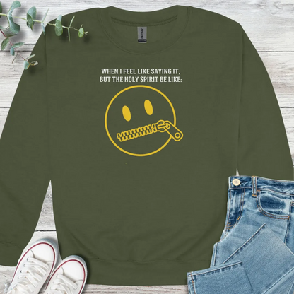 Zip It Sweatshirt - Christian graphic sweatshirt