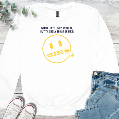 Zip It Sweatshirt - Christian graphic sweatshirt